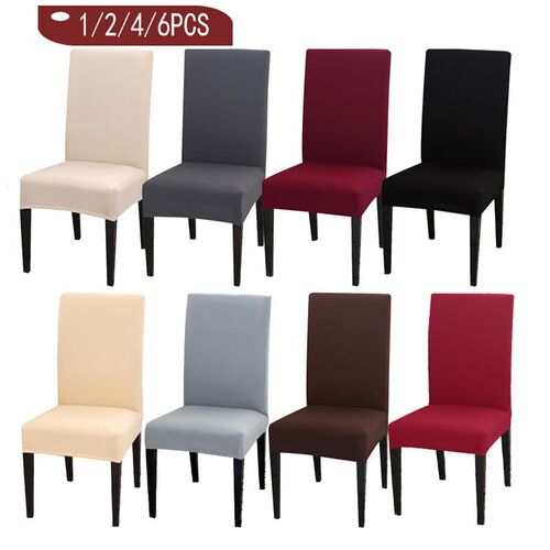 Solid Color Chair Cover Spandex Stretch Elastic Chair Covers