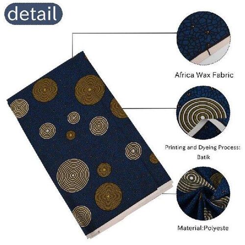 6 Yards African Ankara Polyester Wax Prints Fabric African