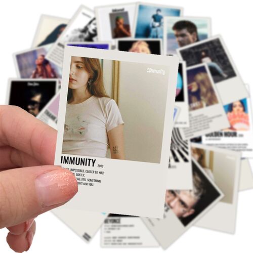 25Pcs Print Music Album Covers Stickers Aesthetic Singer Pos