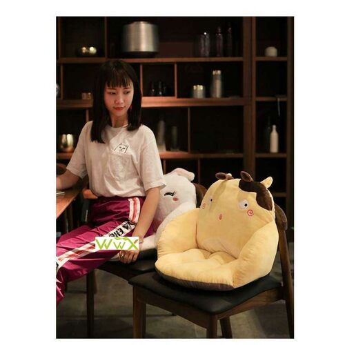 Integrally sedentary office chair cushion cushions the seat