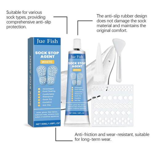 Jue-Fish Anti-Slip Socks Kit - Daily Use Silk Stockings Heel