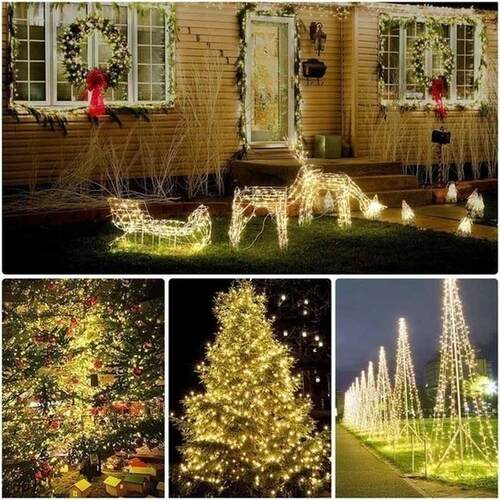 Led Outdoor Solar String Lights Fairy Holiday Christmas For