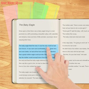 8PCS/Pack Clear Bookmark Guided Reading Highlight Strips Col