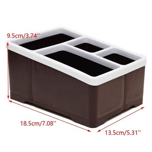 Remote Control Holder 4 Compartments Organizer Holder Stand
