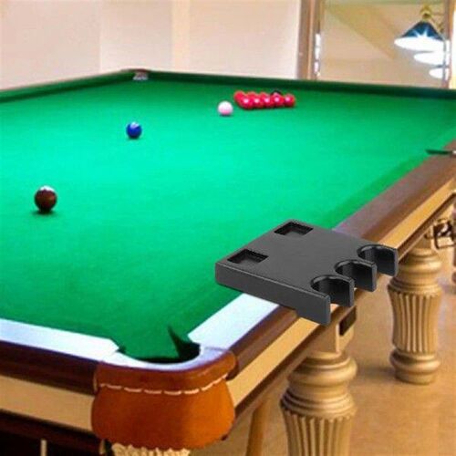 Pool Cue Holder Table Snooker Rod Rack Wooden Simple Black