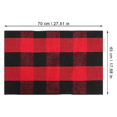 Non slip Floor Mat Cotton Linen Decor Rugs Welcome Mats