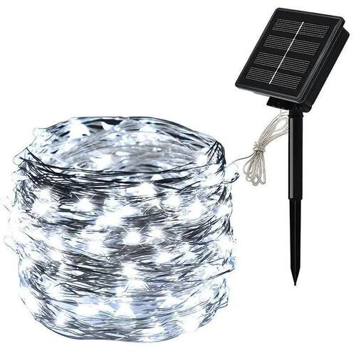 1 Set Of Solar Light String OutdoOr Waterproof 8-mode Copper