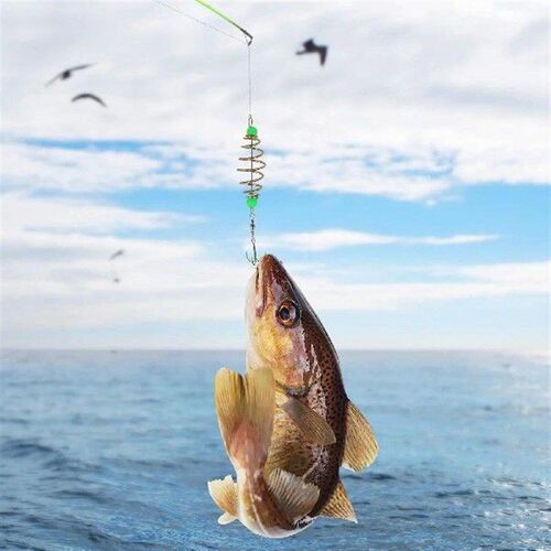 12 Pcs Luminous Bead Spring Bait Fishing Accessories