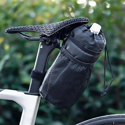 Universal Bike Insulated Kettle Handlebar Bag with Mesh
