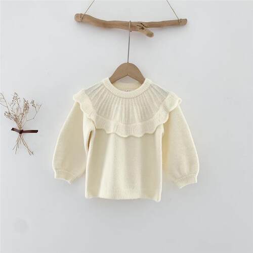 ekids iVFKnk Weool Sweatr Children LanteMrn Sleeve Wool Swat