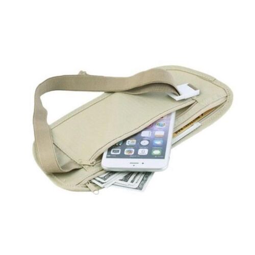 uch for Passport Money Belt Bag Hidden Security Wallet Gifts