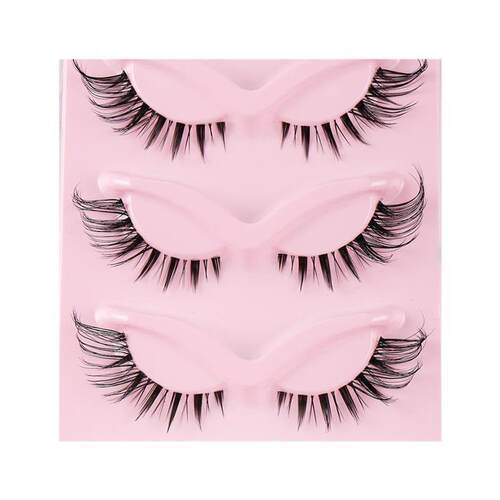 False Eyelashes Wispy Cat Eye 5 Pairs Natural Fluffy Volume