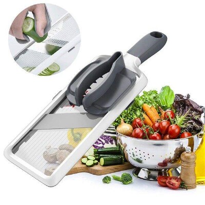 Potato Slicer Comfort Grip Mandolin French Fry Cutter Easy