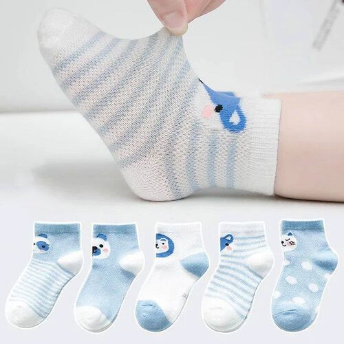 5Pairs/lot 0-24M Infant Baby Socks Baby Socks for Boys Girls