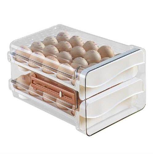 Egg Holder For Refrigerator Double Stack Egg Fridge Storage