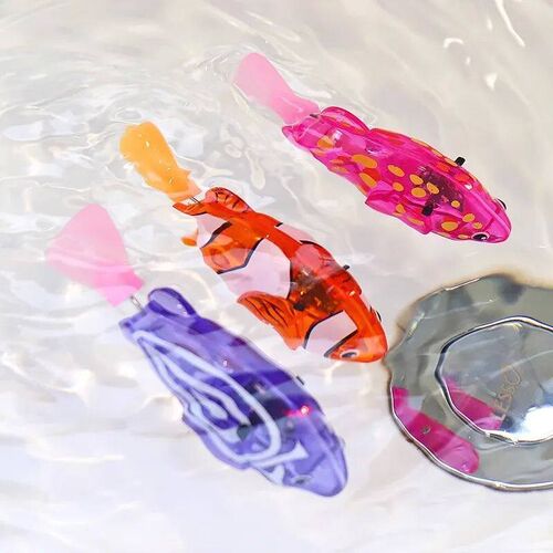 Baby bath light-up sensor electric small fish playing in wat