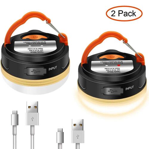 USB Rechargeable Portable Flashlight 1800mAh Camping equipme