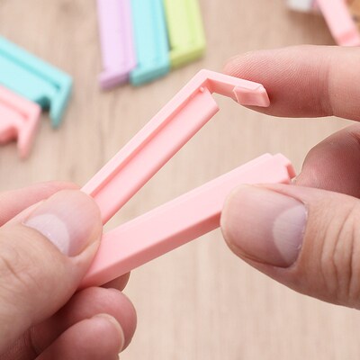 12Pcs Food Snack Package Bag  Sealing  Plastic Clips For Pac