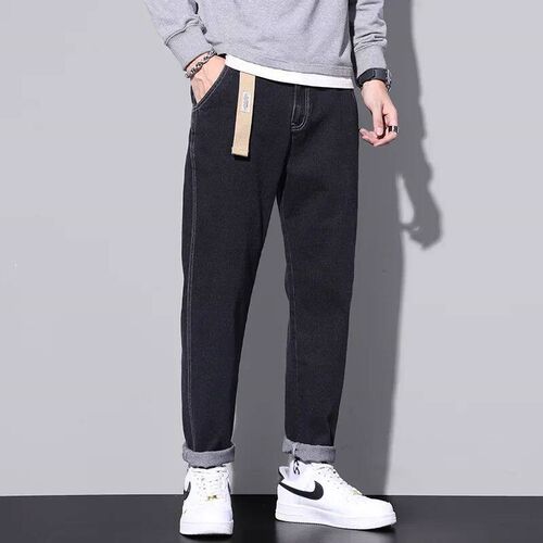 2024 New Winter Autumn Mens Cotton Casual Jeans for Men High