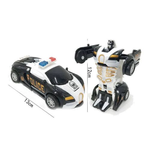 One-key Automatic Transform Robot Car Model Toy for Boys Chi