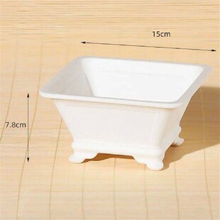 Simple Imitation Purple Clay Flowerpots Colorful DIY Plants