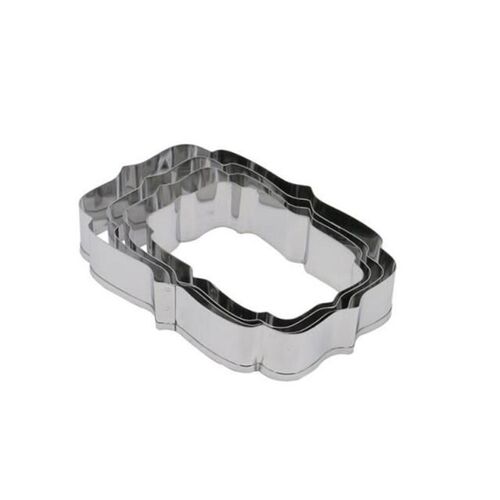 4pcs Stainless Steel Blessing Frame Biscuit Cutters Cookie C
