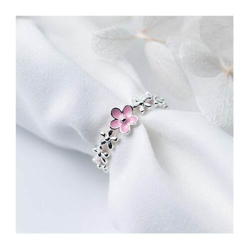 Vintage Rose Flower Rings For Women Korean Style Adjustable