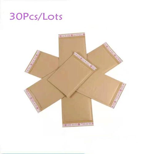 30Pcs/Lots 12 Sizes Kraft Paper Bubble Envelopes Bags Shockp