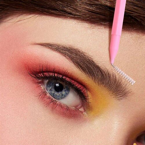 10pcs/Bag Disposable Eyebrow Mini Brush and Brow Lift Tool