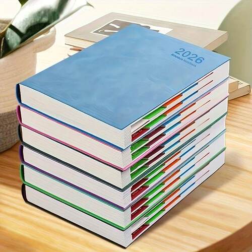 2026 Daily Planner & Calendar Journal 8 Vibrant Colors (Pink