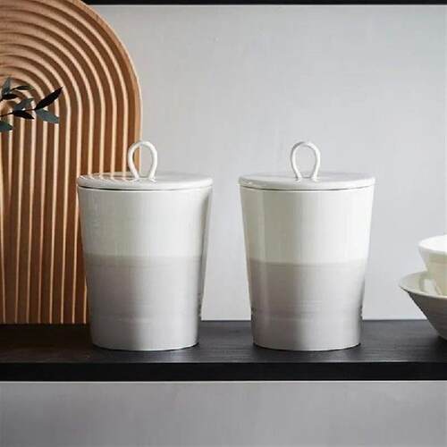 Ceramic Sealed Jar Storage Tank with Cover Candy Jar Home