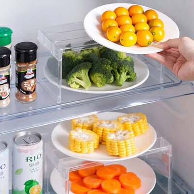 Refrigerator Organizers Storage Rack Fridge Layered Separato