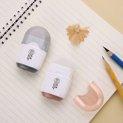 1p Multifuntional eraser Penil Sharpener 2 in 1 Kawaii Shool
