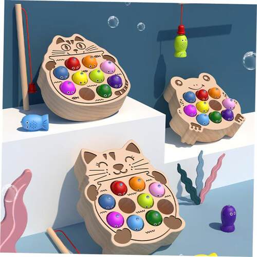 Kitten fishing toys benefit intelligence brain magnetism
