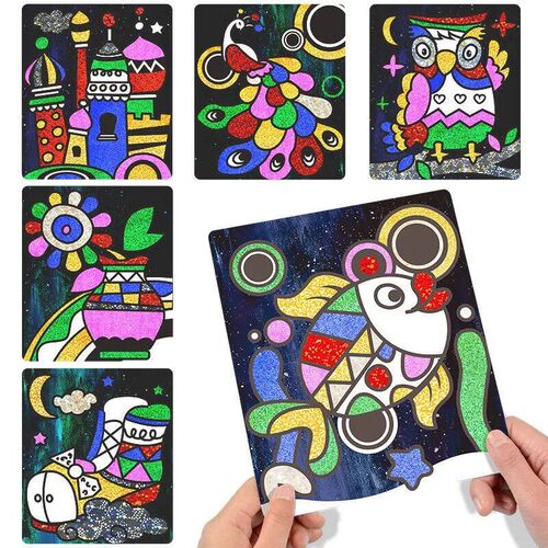 DIY Cartoon Magic Transfer Painting Crafts For Kids Arts And