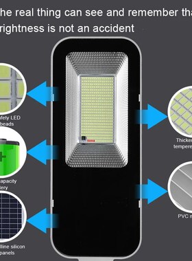 200W Powerful Solar Light Outdoor Solar Street Light 6000mah