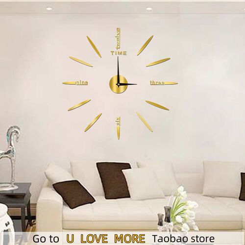 3D Luminous Wall Clock Stickers DIY Digital Clock Reloj De P