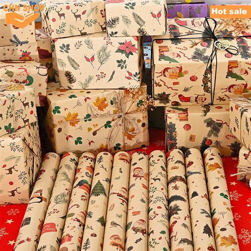 Christmas wrapping paper,Mini Roll,Gift paper wrapper