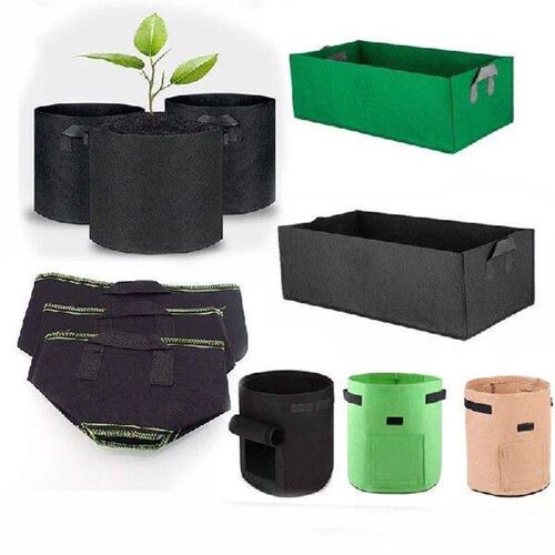 Fabric Potato Plant Flower Pots Grow Bags Flowr Flowerpot