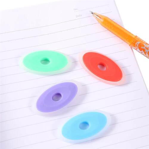 5Pcs/Set Neutral Erasable Pen Special Rubber Color Oval Eras