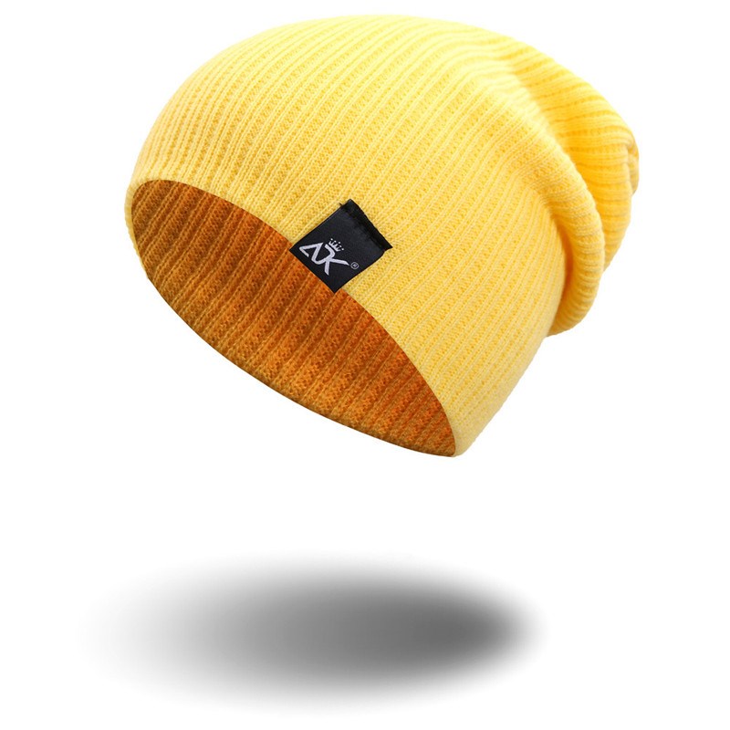 Cotton Blends Mens Beanies For Women Outdoor Bonnet Skiing - 实物图