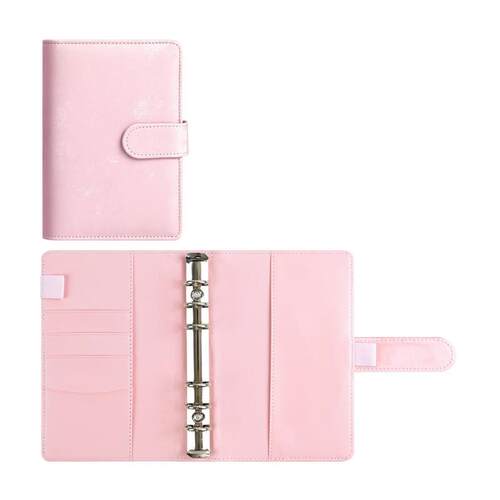 A6 PU Babybreath money saving planner book budget organizer