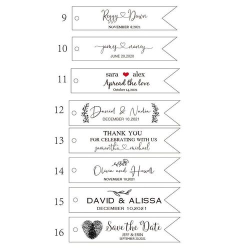 T7-100 Pcs 18x80mm Custom Strip kraft paper Label Let Love G