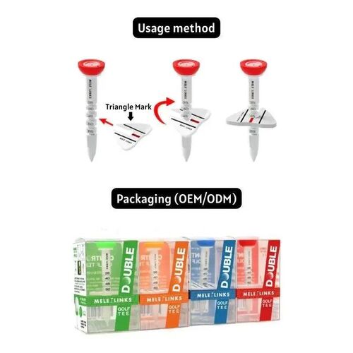 4 PCS Golf 10 Degrees Plastic Ball Tees Increase the Distanc