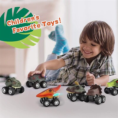 Dinosaur Toys Pull Back Cars Mini Monster Truck Car Toy Set