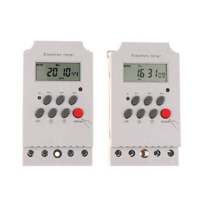 Din Rail Digital Weekly Timer DC 12V 24V Input Programmable