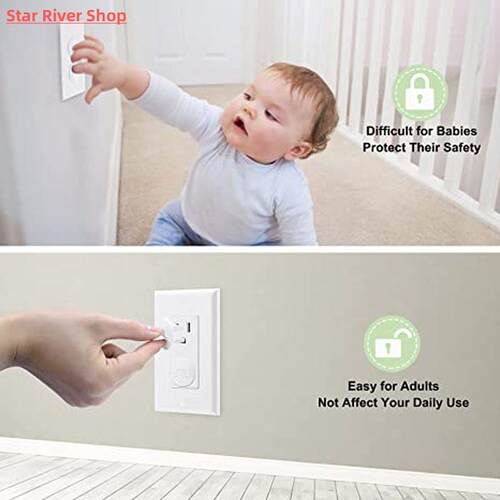 20Pcs Anti-electric Shock Safety Socket Cover Baby Child Saf