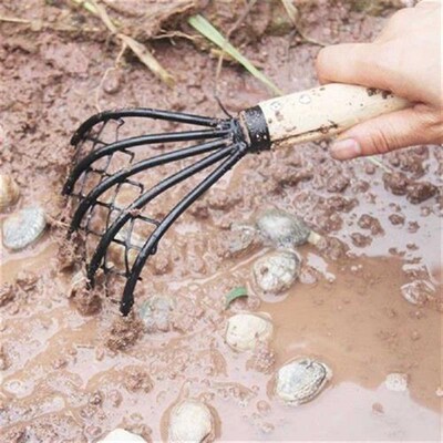 Tool Garden With Net Clam Rake Beach Useful Pitchfork Conch