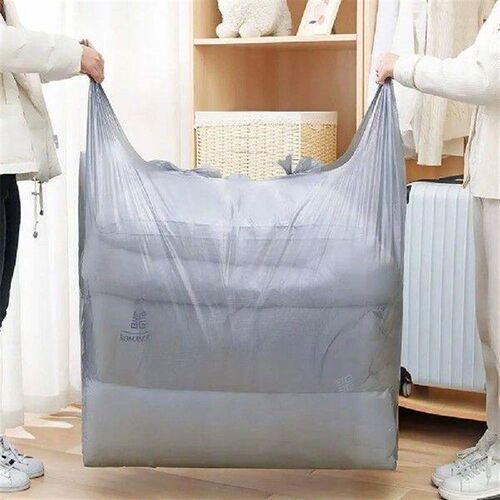 10Pcs Plastic Moving Packing Bag Silver Grey Extra Thick