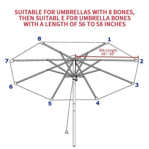 Colorful Patio Umbrella Replacement Canopy Market Umbrella T